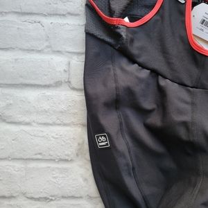 Santic Cycling Athletic Wear Size 2X red and black with padded seat